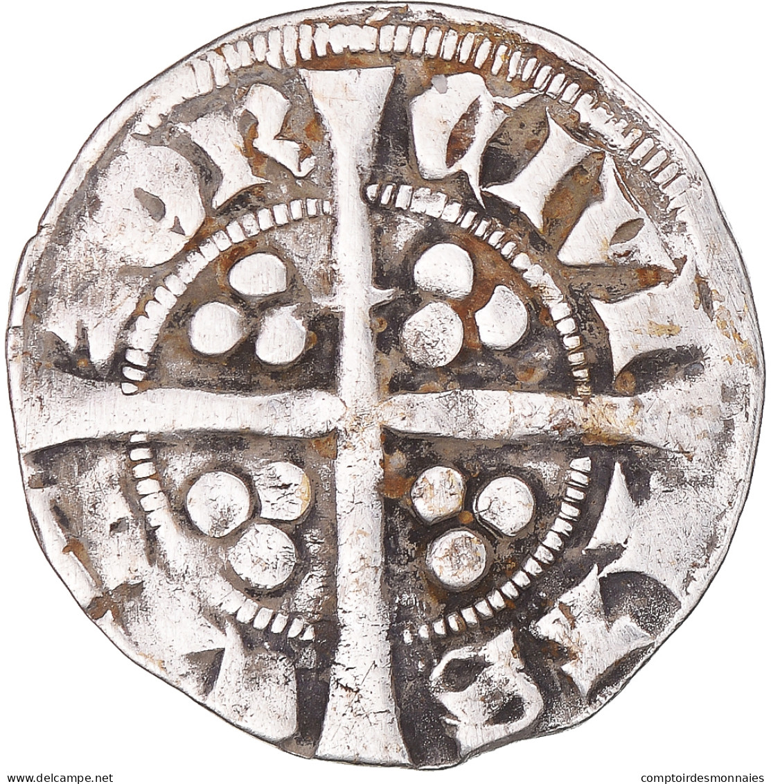 Monnaie, Grande-Bretagne, Edward I, II, III, Penny, Canterbury, TB+, Argent - 1066-1485 : Vroege Middeleeuwen