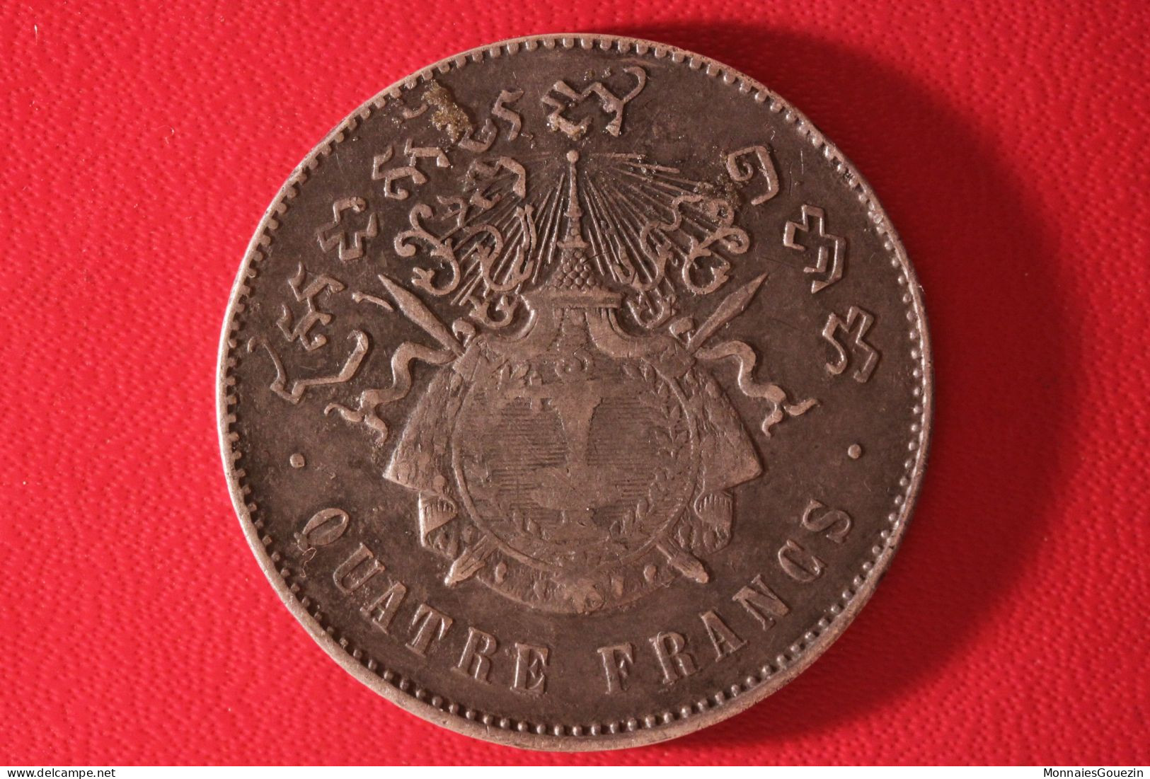 Cambodge - Protectorat Francais - 4 Francs 1860 Norodom Ier 9060 - Cambodia