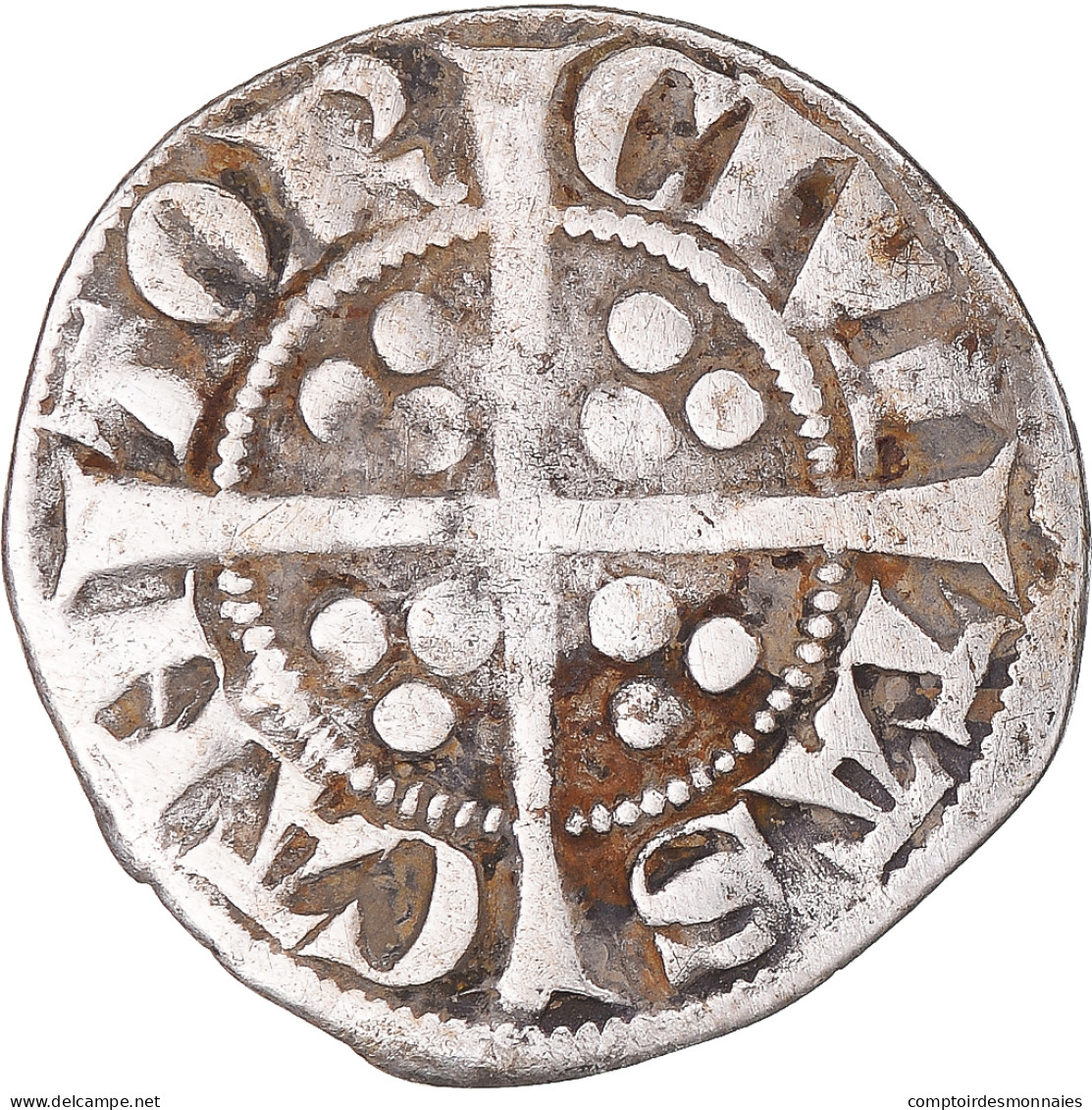 Monnaie, Grande-Bretagne, Edward I, II, III, Penny, Canterbury, TB+, Argent - 1066-1485 : Late Middle-Age