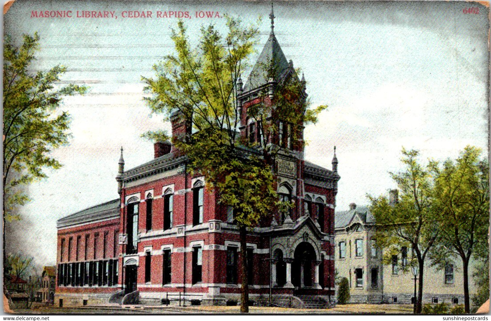 Iowa Cedar Rapids Masonic Library 1908 - Cedar Rapids