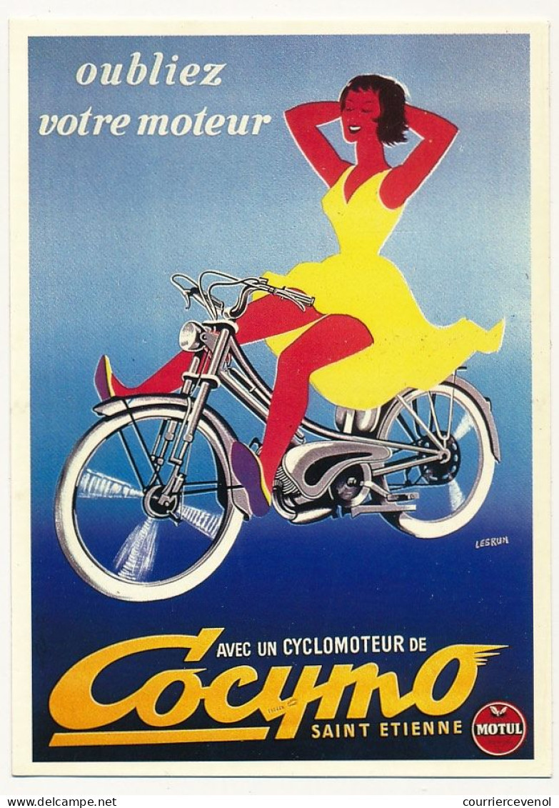CPM - Oubliez Votre Moteur Avec Un Cyclomoteur De COCYMO St Etienne  - Affiche De Charles Lebrun 1956 - Ed. Nugeron - Advertising