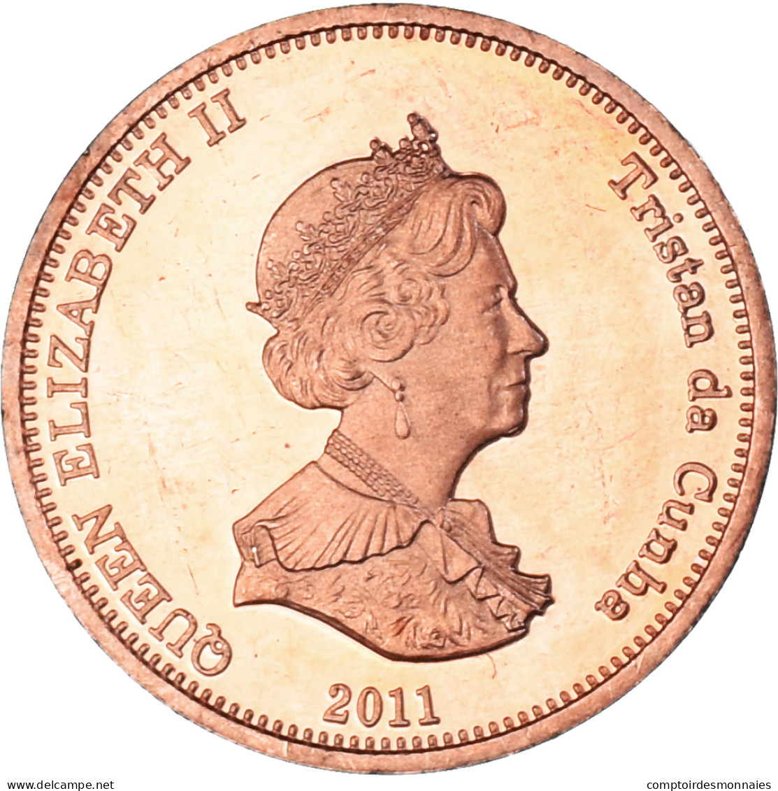 Monnaie, NIGHTINGALE ISLAND, Penny, 2011, Île De Nightingale, SPL, Cuivre - Sint-Helena