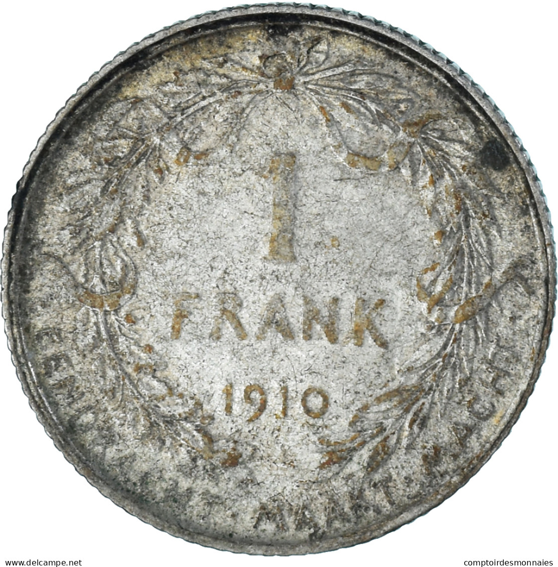 Monnaie, Belgique, Franc, 1910, TTB, Argent, KM:73.1 - 1 Frank