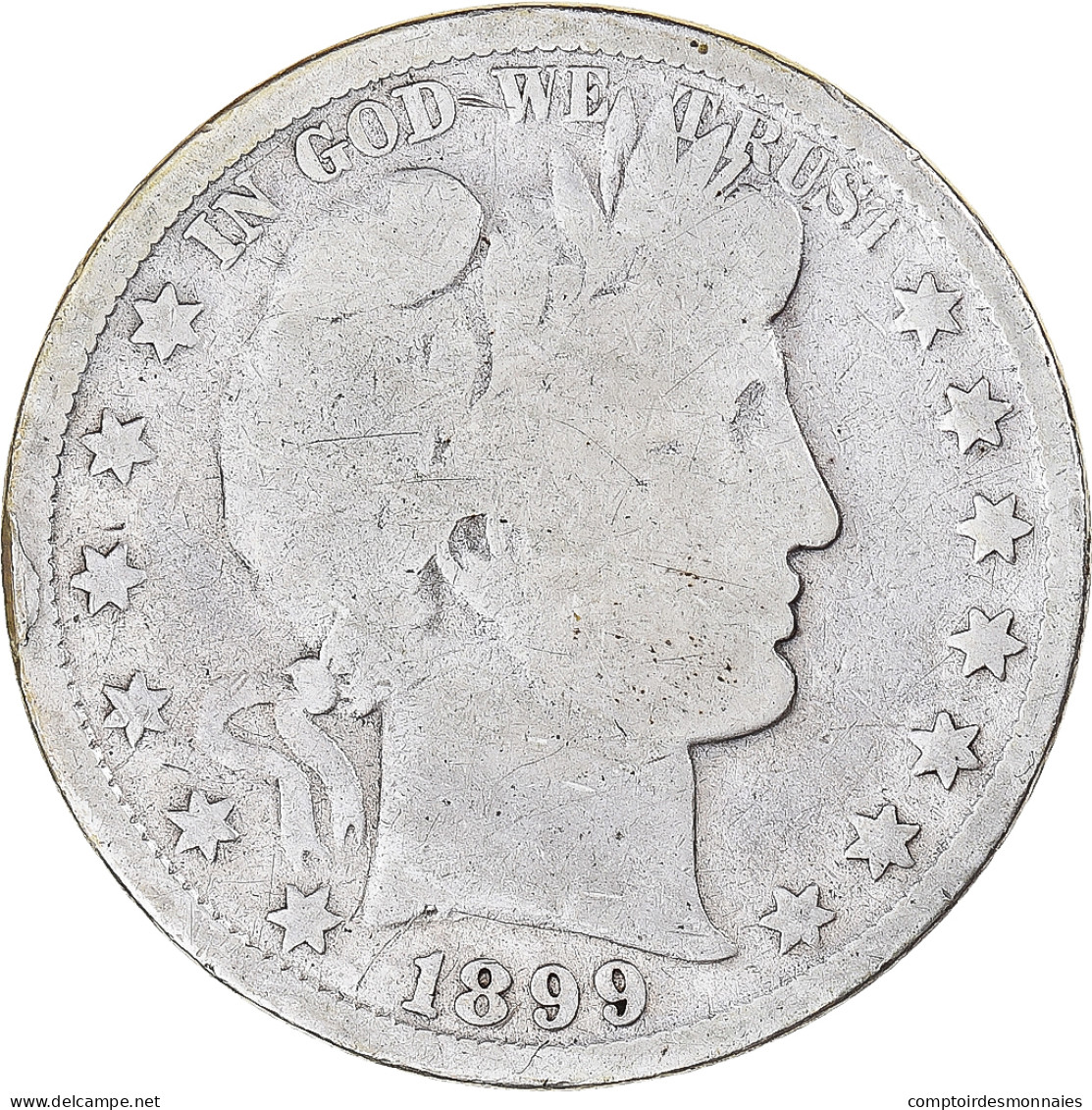 Monnaie, États-Unis, Barber Half Dollar, Half Dollar, 1899, U.S. Mint - 1892-1915: Barber