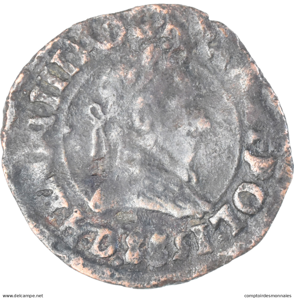 Monnaie, France, Henri III, Double Tournois, 1588, Lyon, TB+, Cuivre, CGKL:66 - 1574-1589 Enrique III
