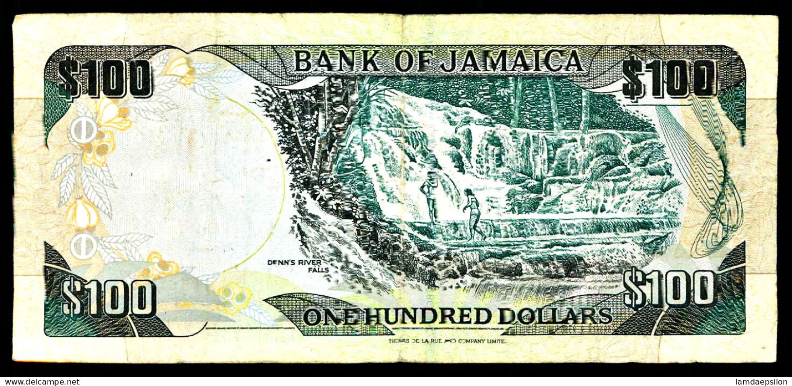 A8 JAMAICA    BILLETS DU MONDE   BANKNOTES  100 DOLLARS  2001 - Jamaique