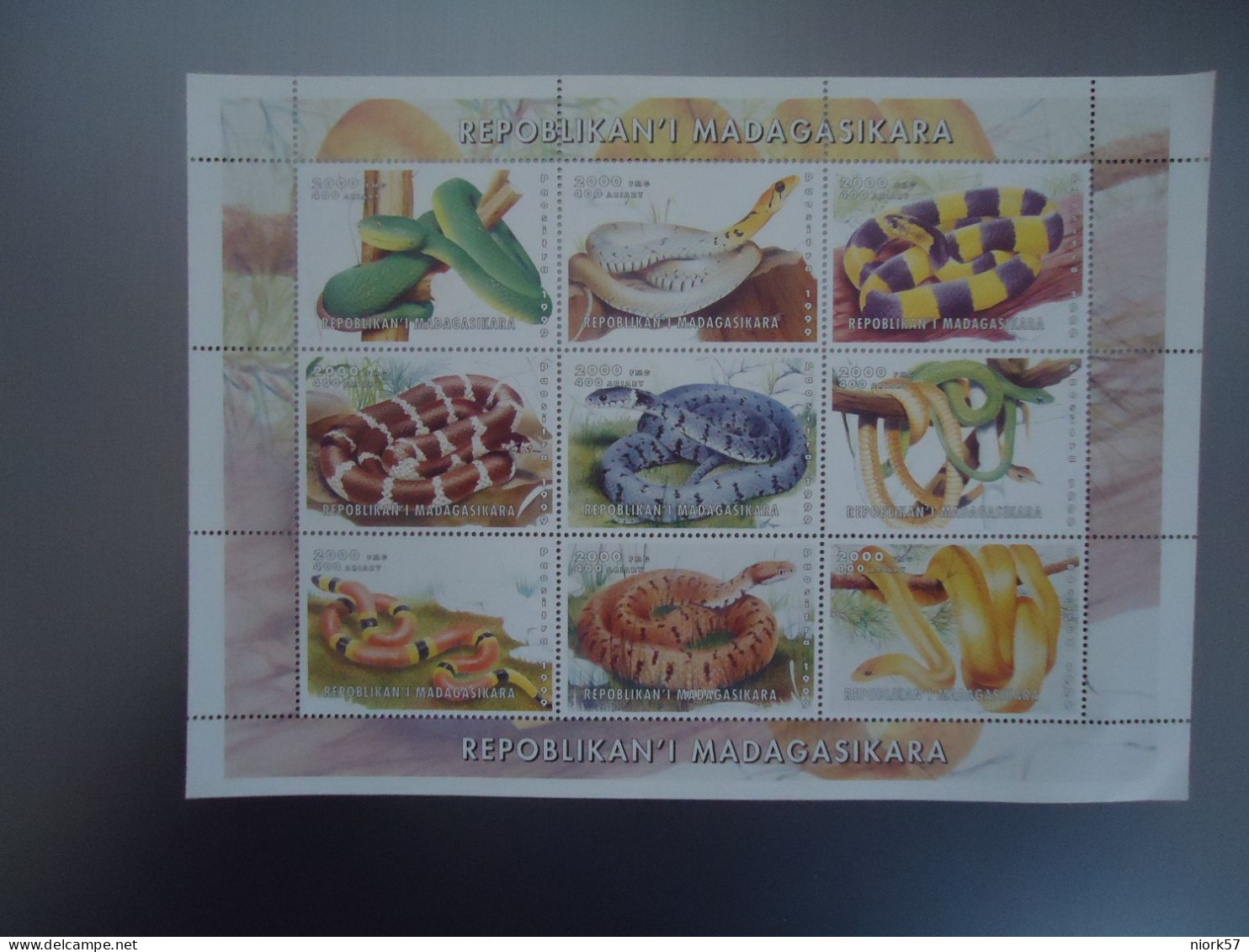 SNAKES   MNH STAMPS SHEET  REPTILES SNAKES - Serpents