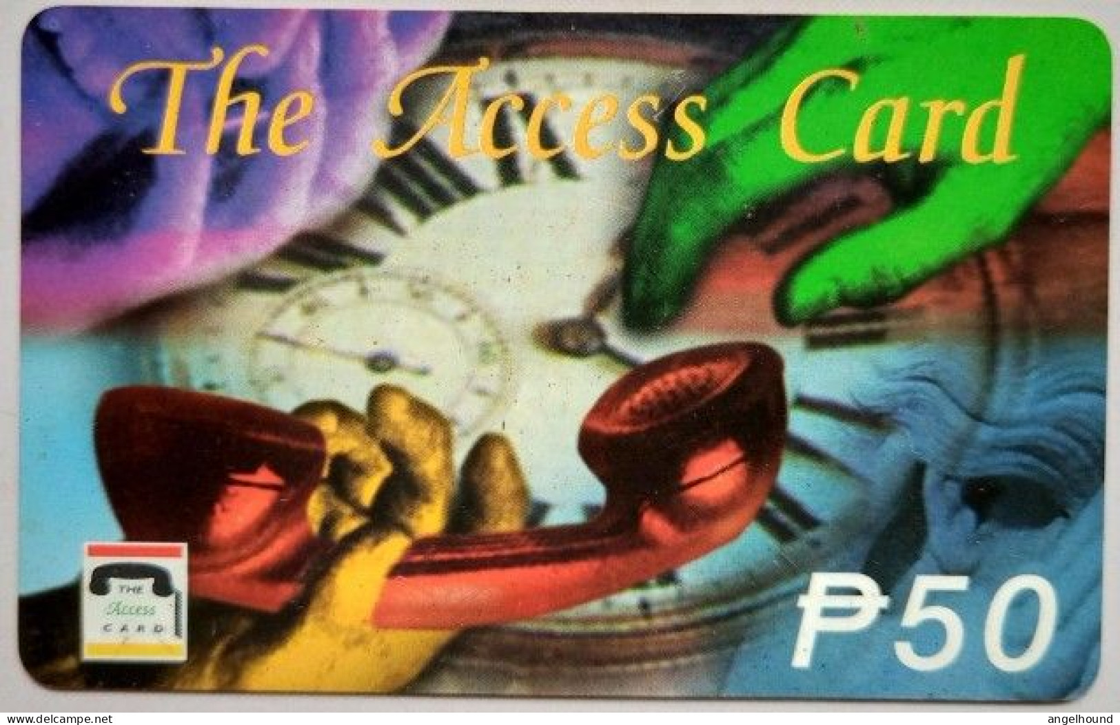 Philippines  PT & T  P50 Access Card  " Telephone " - Filipinas