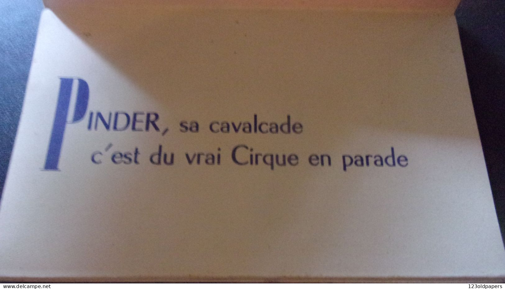 1950 Cirque PINDER Pinder , Charles SPIESSERT Souvenir De La Cavalcade  Dépliant Ancien Publicitaire Illustré - Cirque