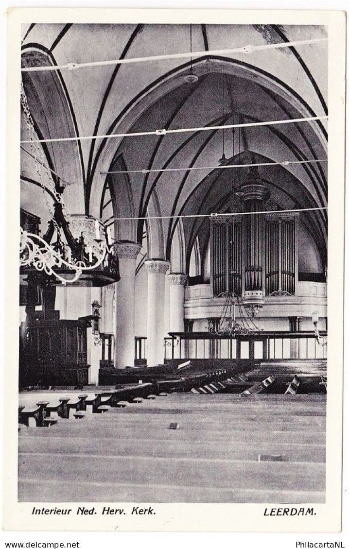 Leerdam - Interieur Ned. Herv. Kerk - Leerdam