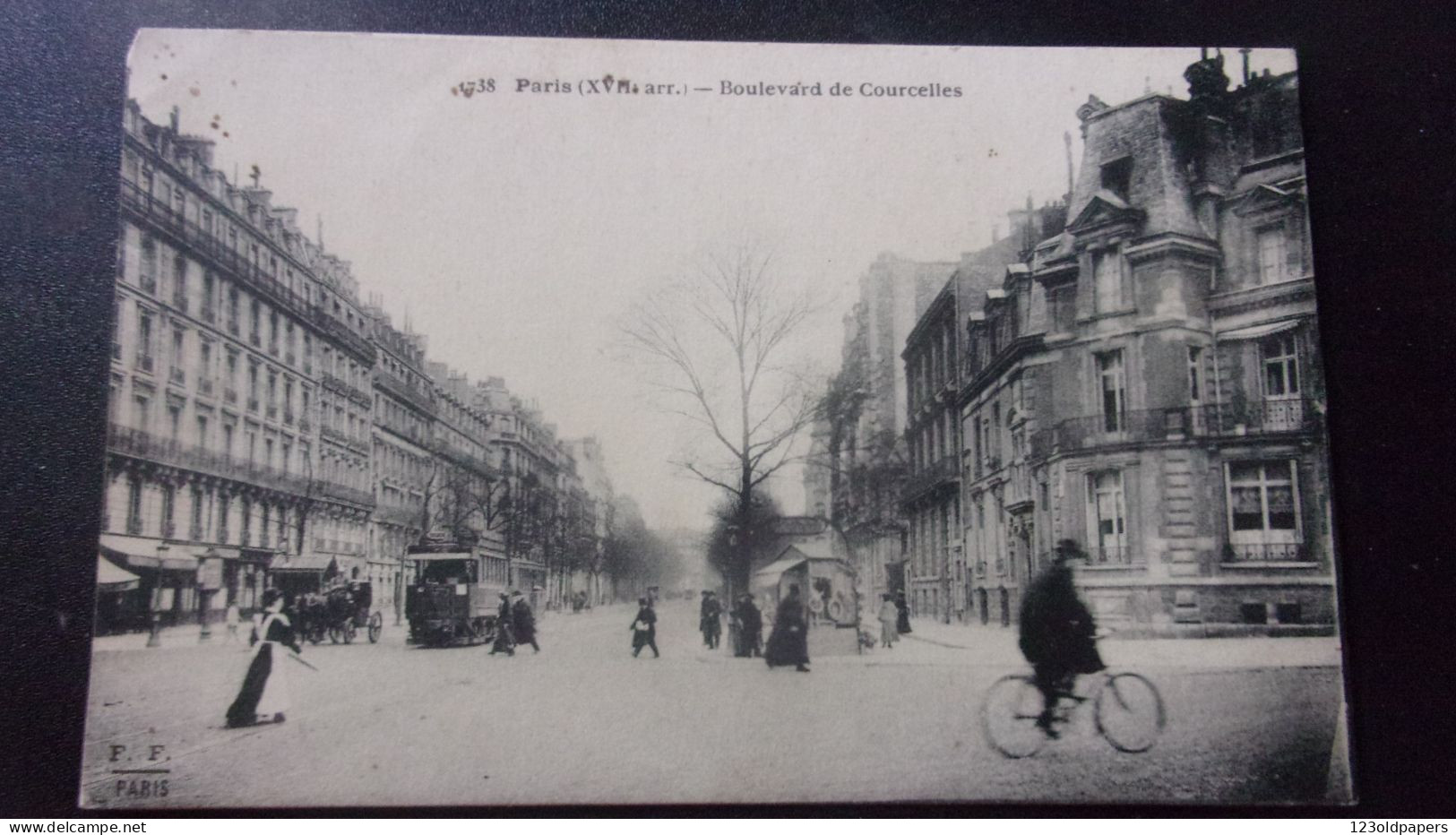 PARIS 17  BOULEVARD COURCELLES TRAMWAY  1929 - Paris (17)