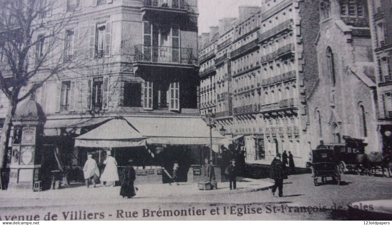 PARIS 17  EME AVENUE DE VILLIERS RUE BREMONTIER EGLISE  FRANCOIS DE SALES 1929 CALECHES - District 17