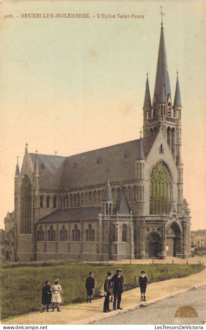 BELGIQUE - BRUXELLES MOLEMBEEK - L'église St Remy - Carte Postale Ancienne - Andere & Zonder Classificatie