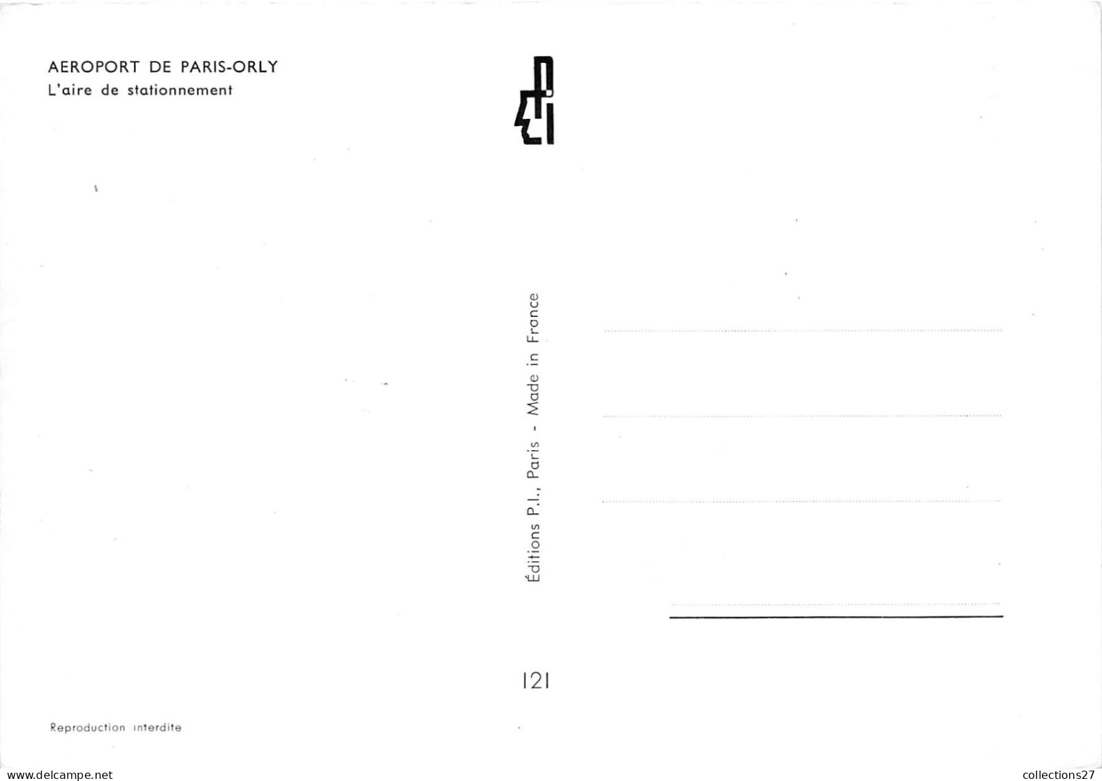 94-ORLY-AEROPORT- L'AIRE DE STATIONNEMENT - Orly