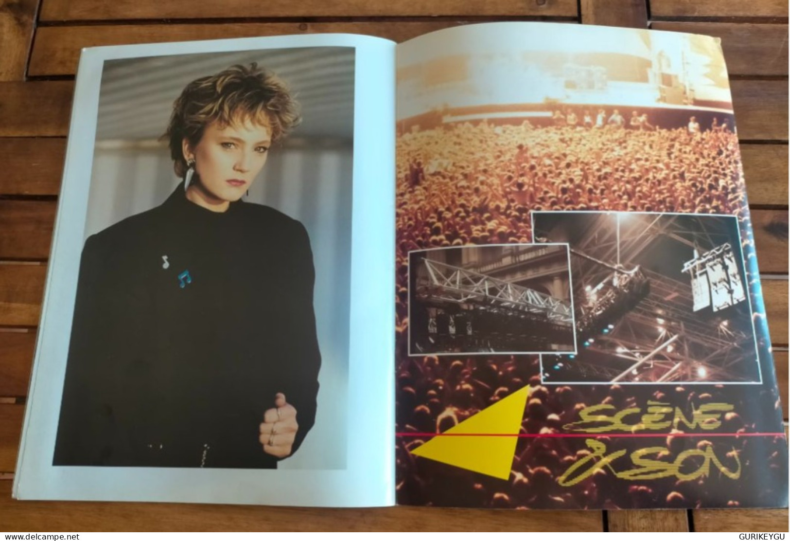 PROGRAMME concert Patricia KAAS première tournée 1990 mademoiselle chante le blues d'Allemagne MON MEC A MOI QUAND JIMMY