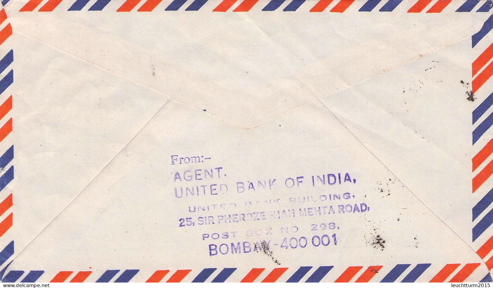 INDIA - AIRMAIL 1976 BOMBAY > BITTERFELD/GDR -METER- /ZB 131 - Luftpost
