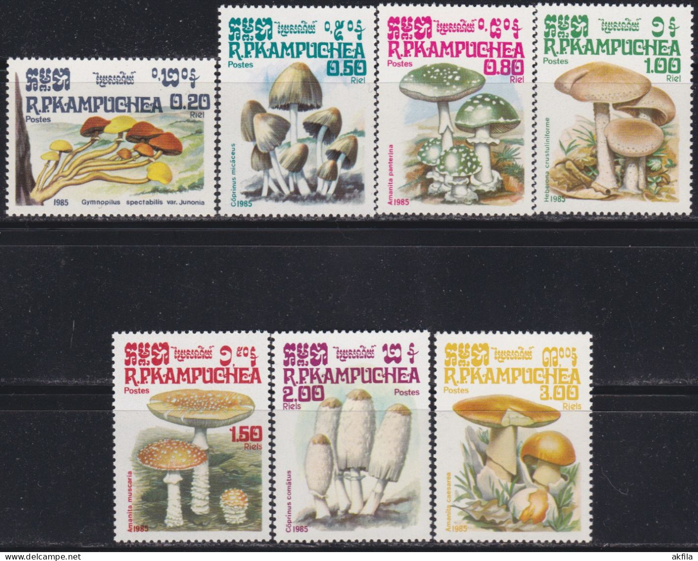 Kampuchea 1985 Mushrooms, Unused, Michel 648/654 - Kampuchea