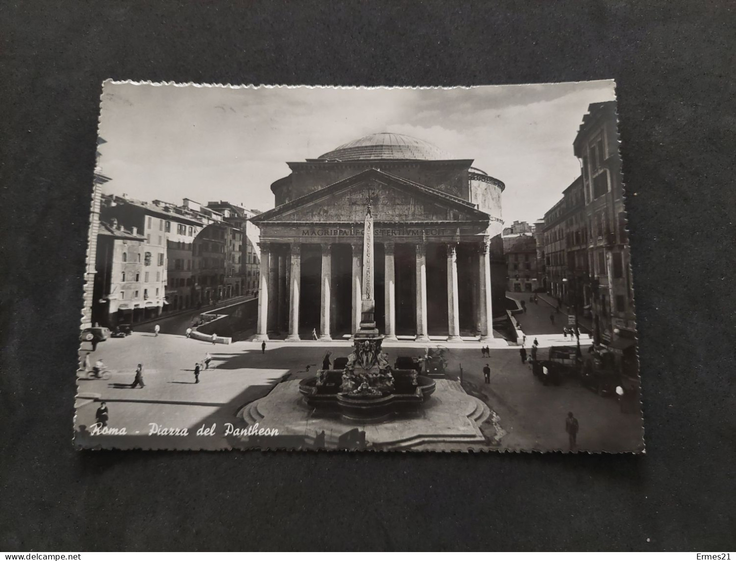 Lotto Cartoline 1954. Roma. Piazza Venezia E Piazza Del Pantheon. . Viaggiata. Condizioni Eccellenti. - Sammlungen & Lose