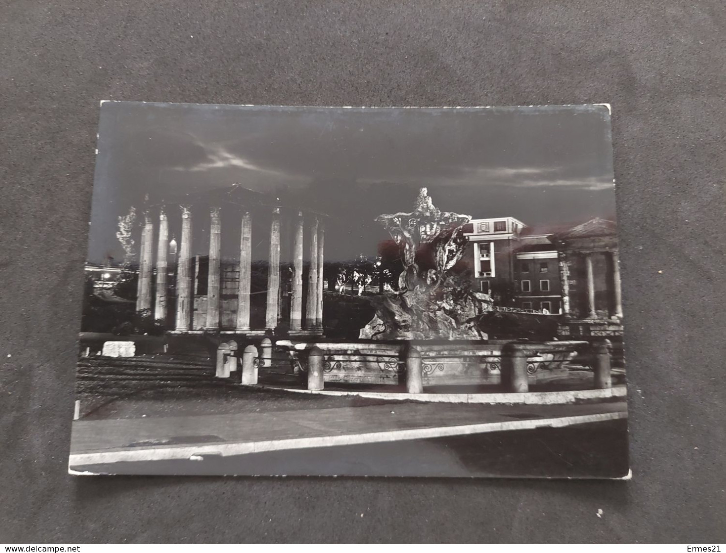 Lotto Cartoline 1955. Roma. Palazzo Venezia E Notturno Tempio Di Vesta.  Viaggiata. Condizioni Eccellenti. - Sammlungen & Lose