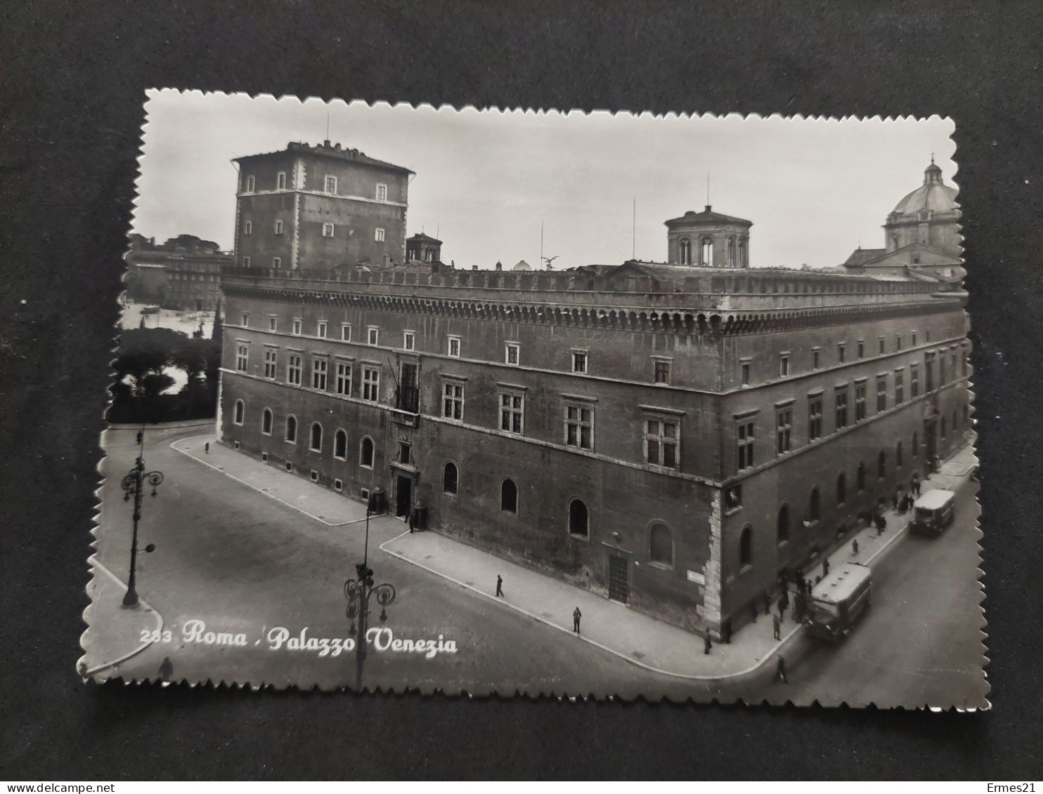 Lotto Cartoline 1955. Roma. Palazzo Venezia E Notturno Tempio Di Vesta.  Viaggiata. Condizioni Eccellenti. - Collections & Lots