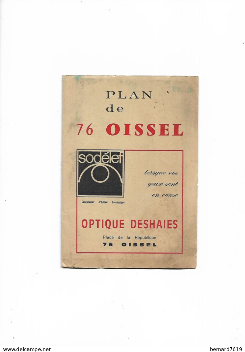 76  Plan  Depliant  De Oissel  - Annees 1960 - 70 - Wereld