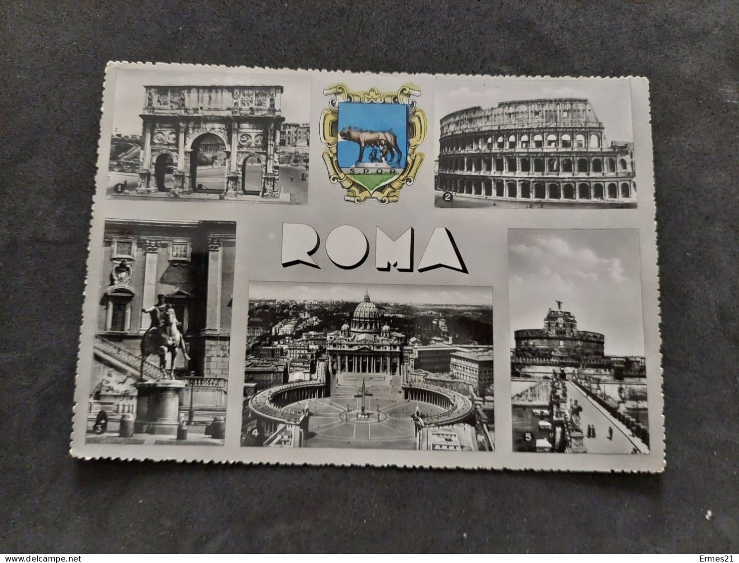 Lotto Cartoline 1957. Roma. Souvenir E Via Della Conciliazione. .  Viaggiata. Condizioni Eccellenti. - Sammlungen & Lose