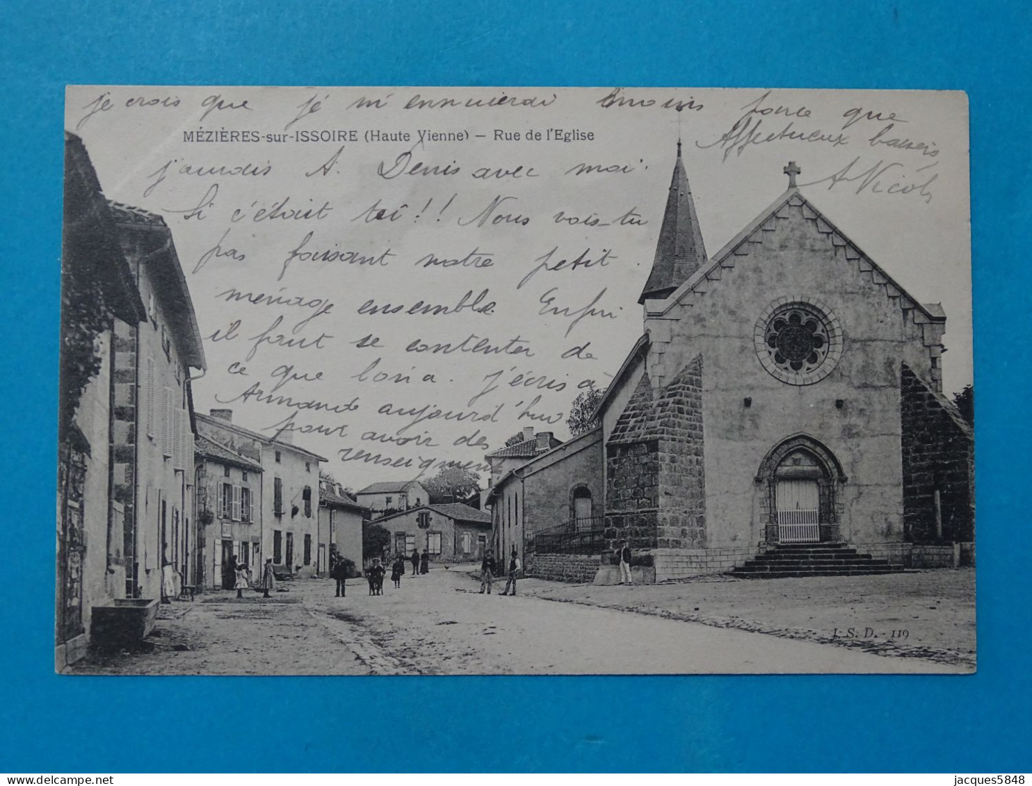 87) Mézières-sur-Issoire - N°119 - Rue De L église - Année:  - EDIT - J.S.D - Meziere Sur Issoire