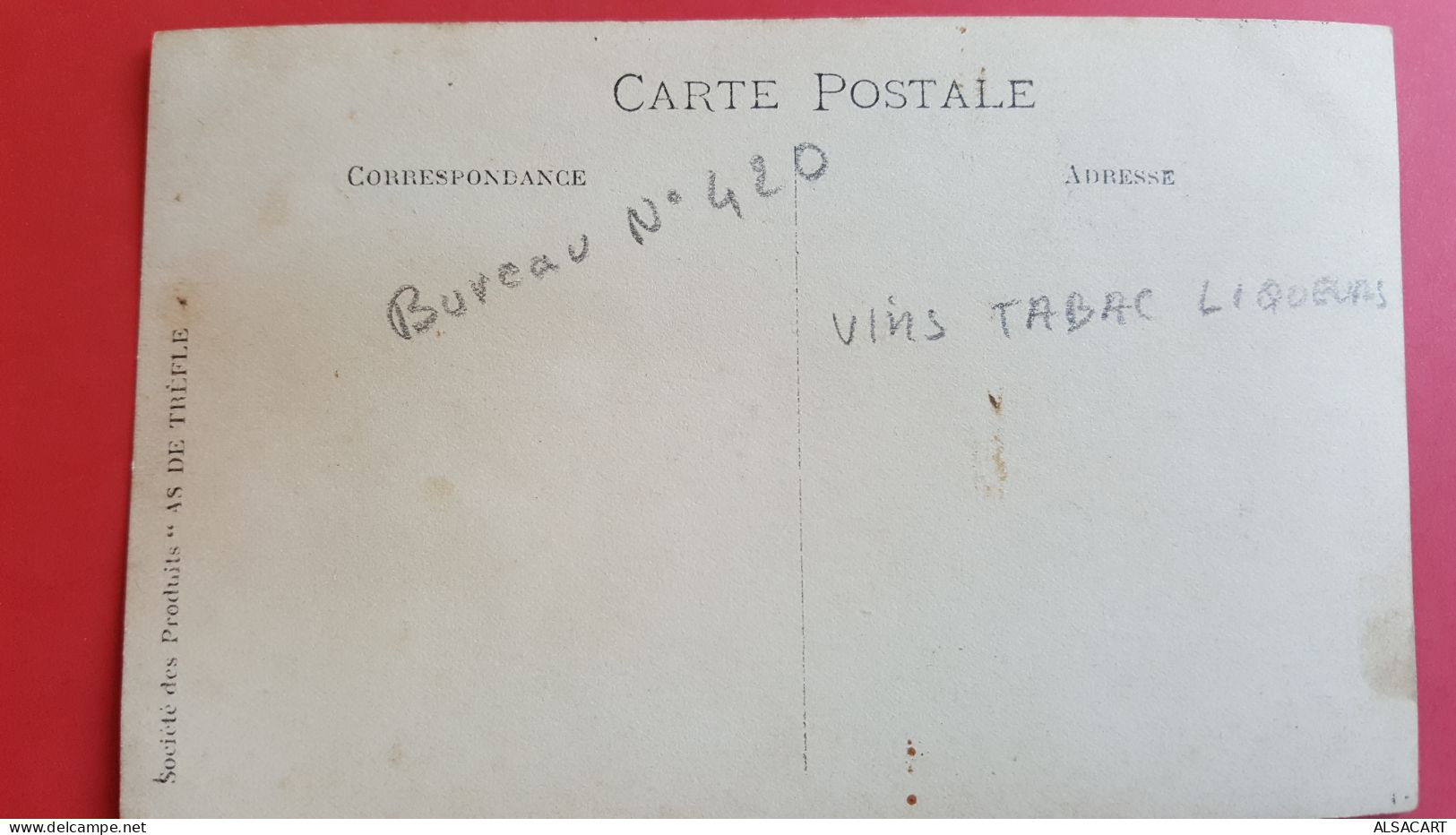 Carte Photo , Vins ,café, Liqueur Bénédictine  , à Situer , Bureau 420 - Caffé