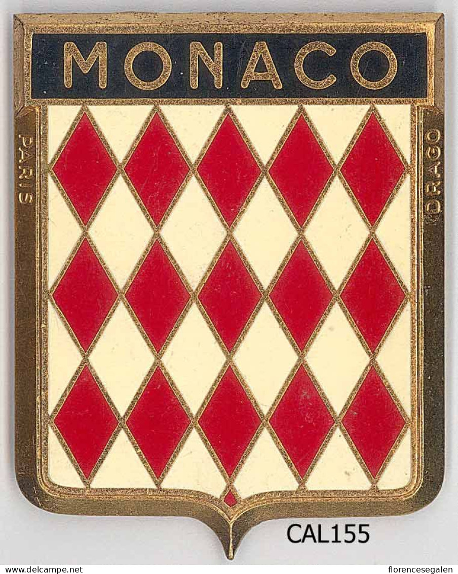 CAL155 - PLAQUE CALANDRE AUTO - MONACO - Other & Unclassified