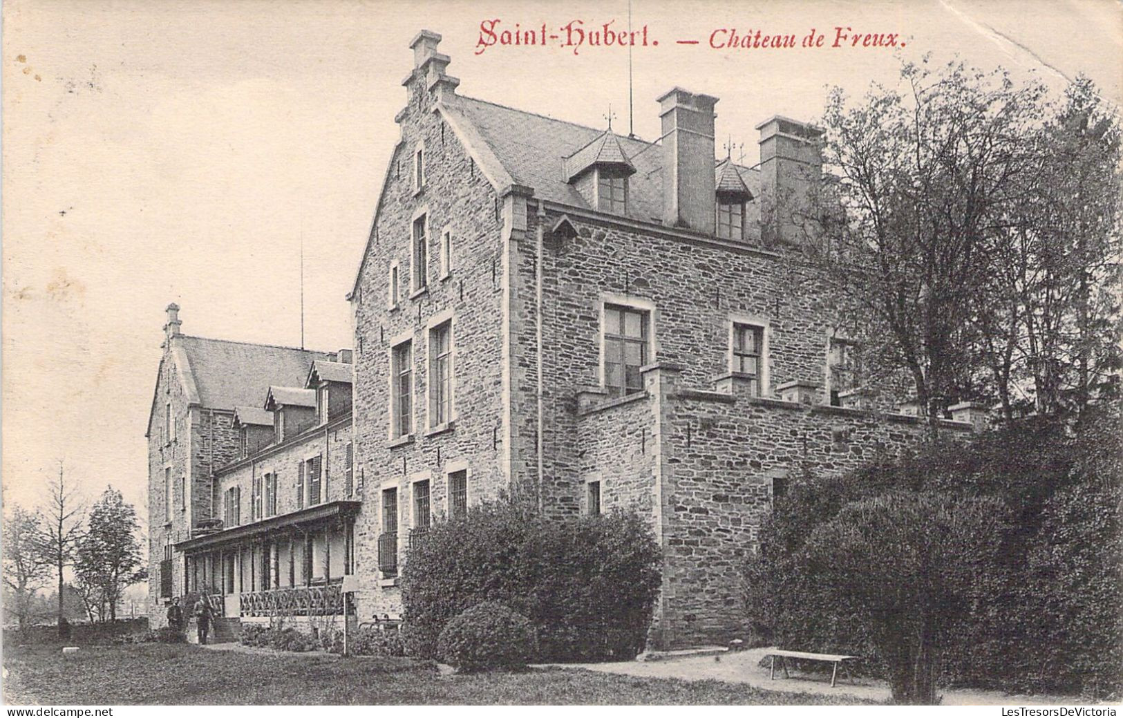 BELGIQUE - SAINT HUBERT - Château De Freux - Carte Postale Ancienne - Saint-Hubert