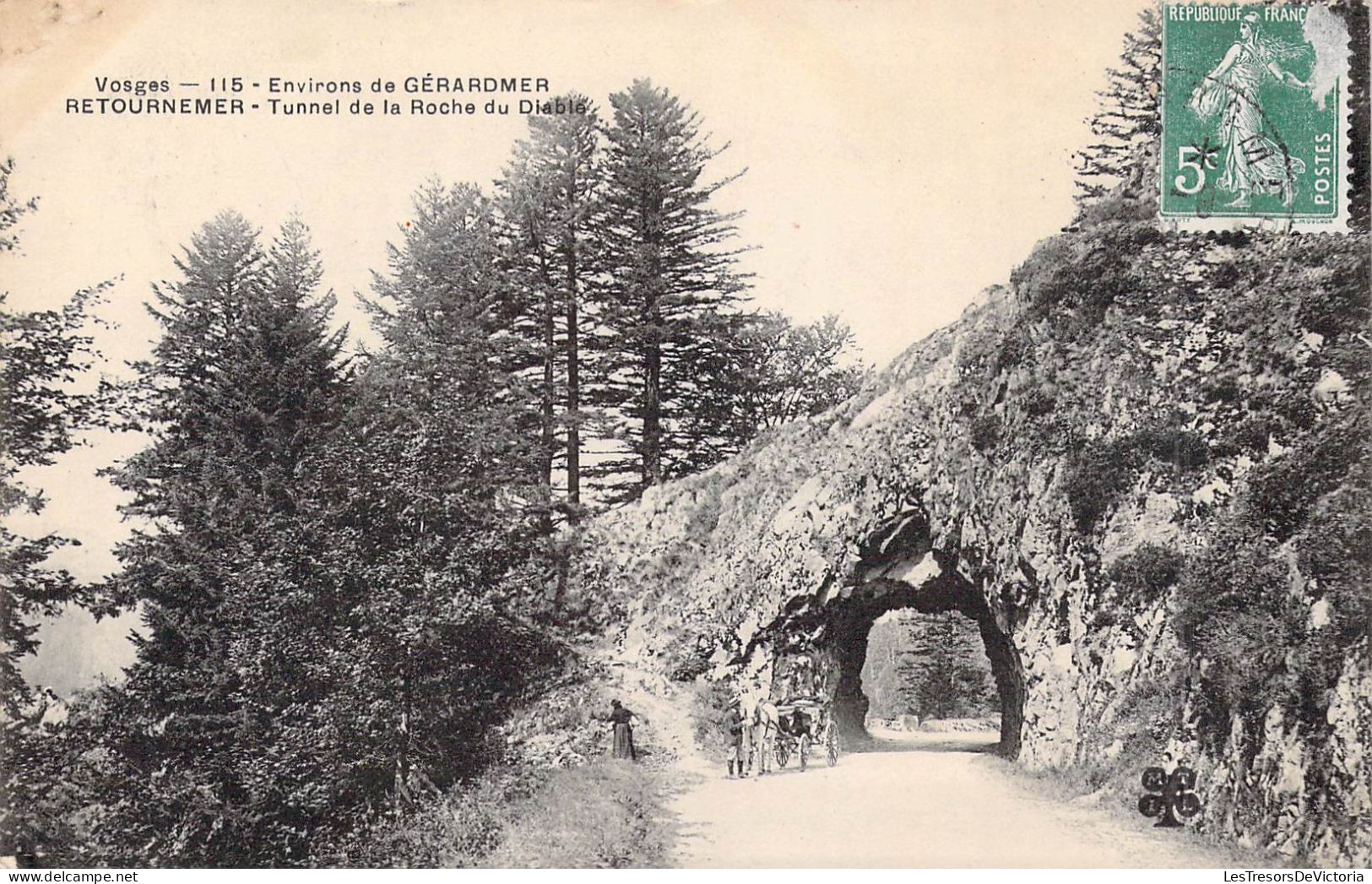 FRANCE - 88 - GERARDMER - Tunnel De La Roche Du Diable - Carte Postale Ancienne - Gerardmer