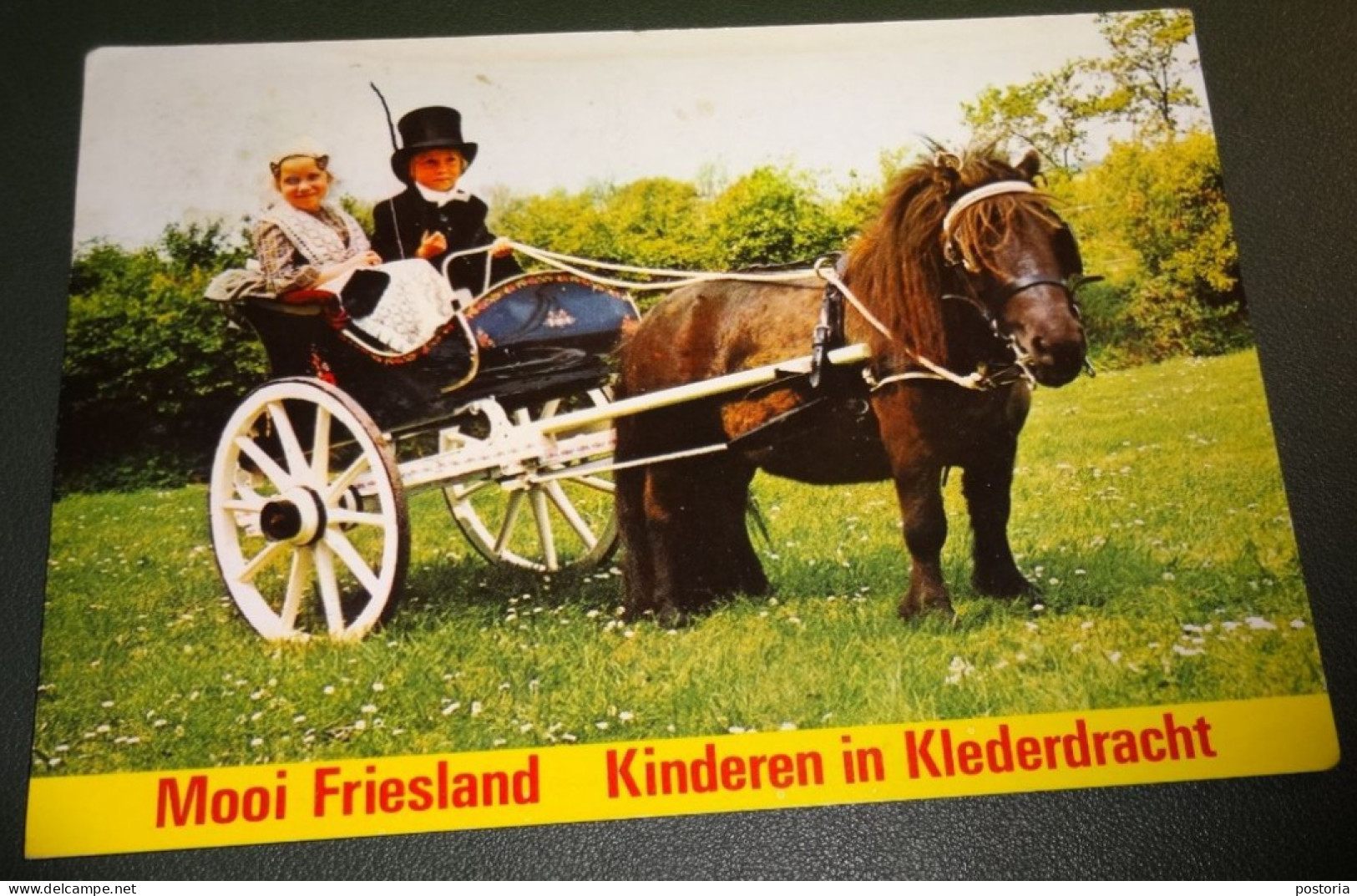 Paarden - Horses - Pferde - Cheveaux - Paard - Kinderen In Friese Klederdracht - Ponywagen - Chevaux