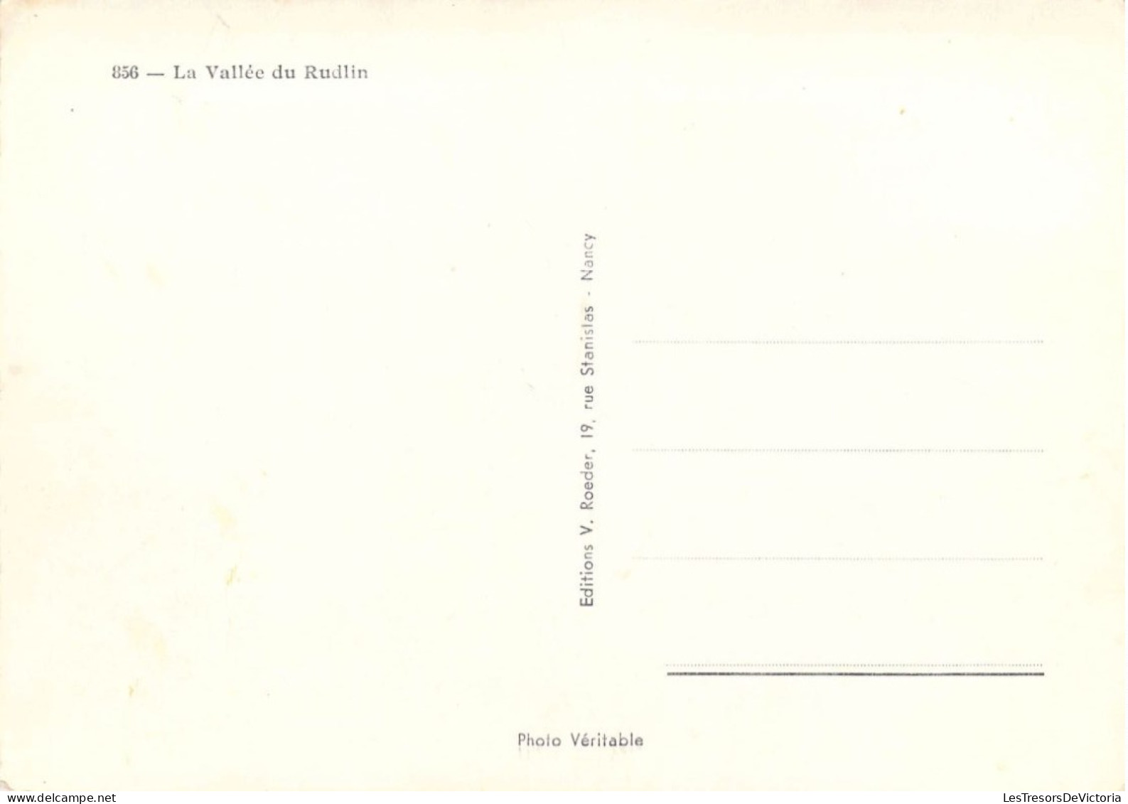 FRANCE - 88 - La Vallée Du Rudlin - Editions V Roeder - Carte Postale Ancienne - Andere & Zonder Classificatie