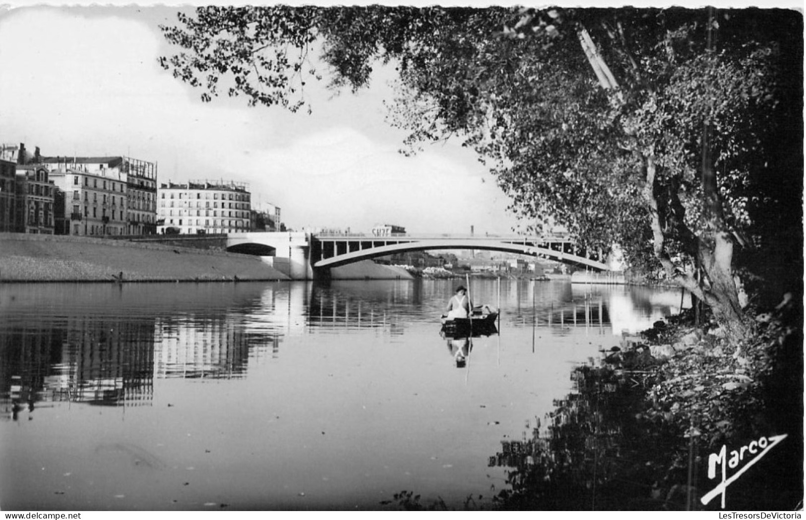 FRANCE - 92 - NEUILLY SUR SEINE - Le Pont De Neuilly Vu De L'île Du Pont - Editions D'Art Marco - Carte Postale Ancienne - Neuilly Sur Seine