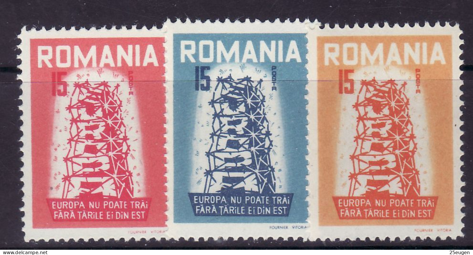 ROMANIA IN EXILE 1957 EUROPA CEPT   MNH - 1957