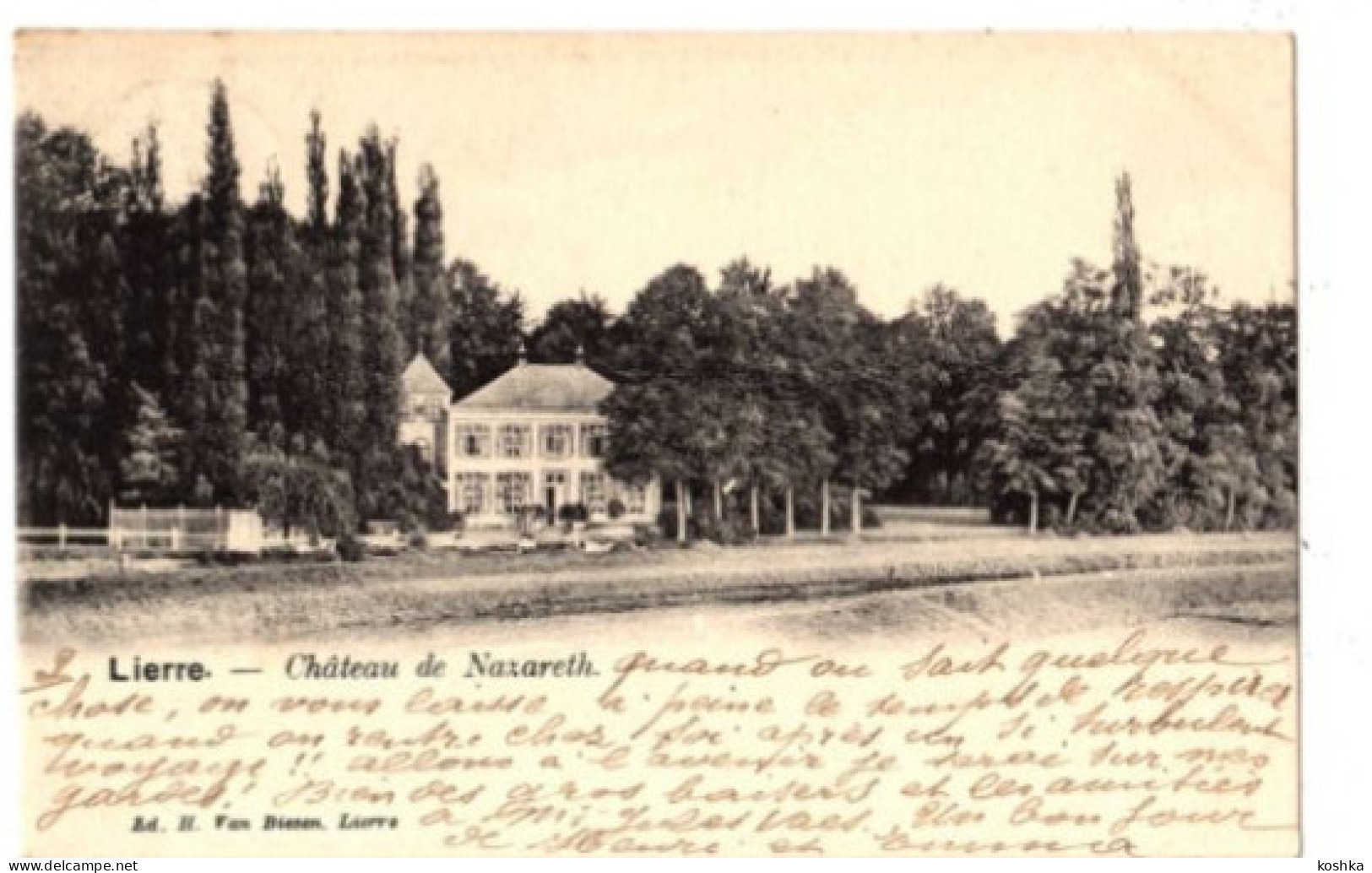 LIER - Lierre - Château De Nazareth - Verzonden 1902 - Uitgave Van Biesen - Stempel Van Lierre En Anvers - Lier