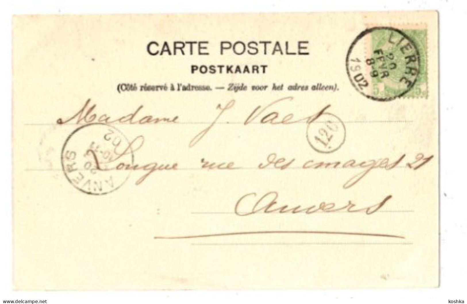 LIER - Lierre - Château De Nazareth - Verzonden 1902 - Uitgave Van Biesen - Stempel Van Lierre En Anvers - Lier