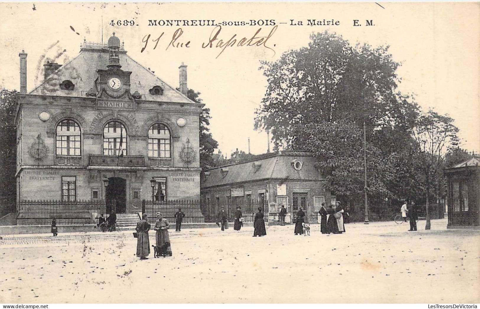 FRANCE - 93 - MONTREUIL - La Mairie - E M - Carte Postale Ancienne - Montreuil