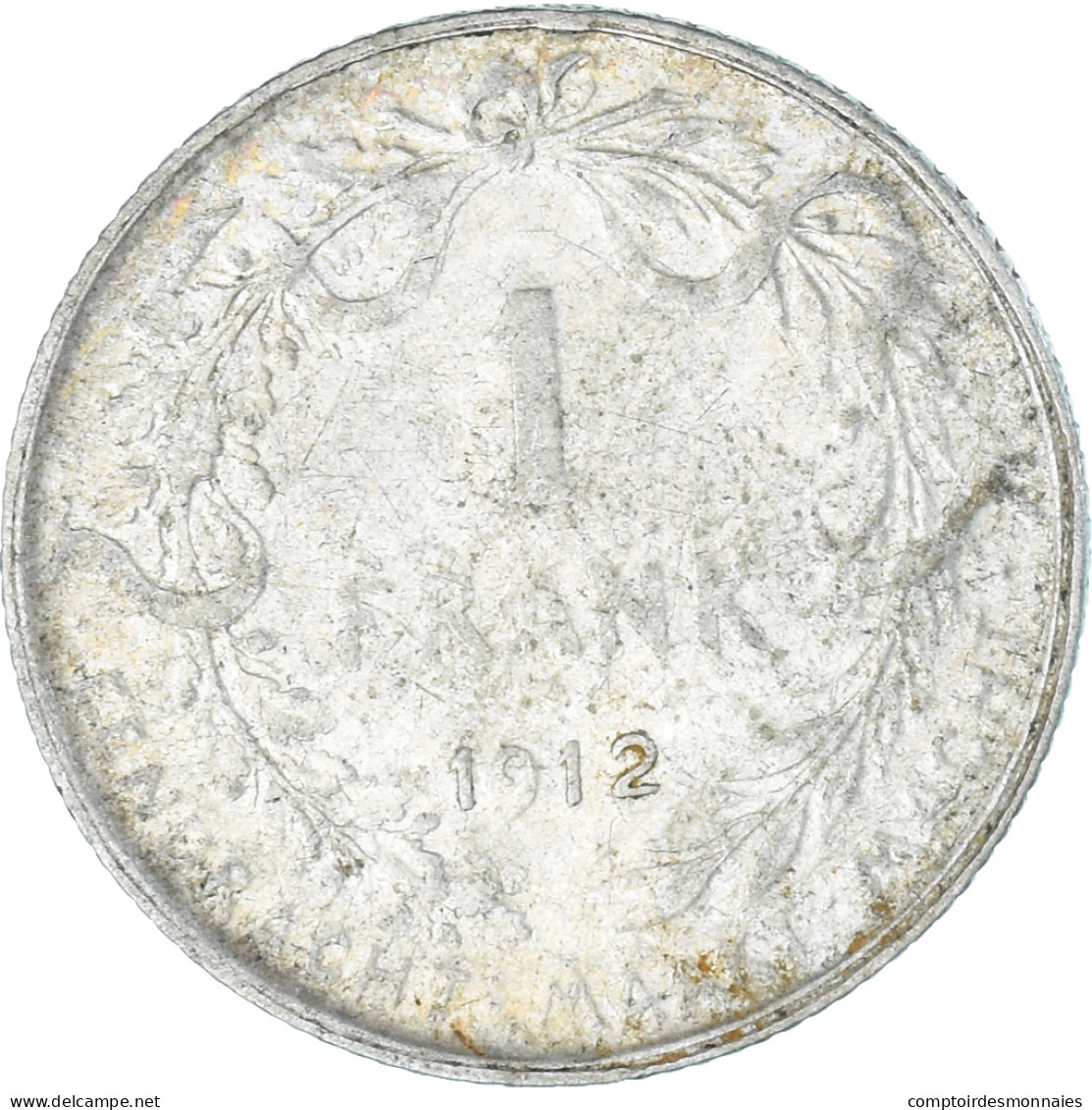 Monnaie, Belgique, Franc, 1912, TTB, Argent, KM:73.1 - 1 Franco