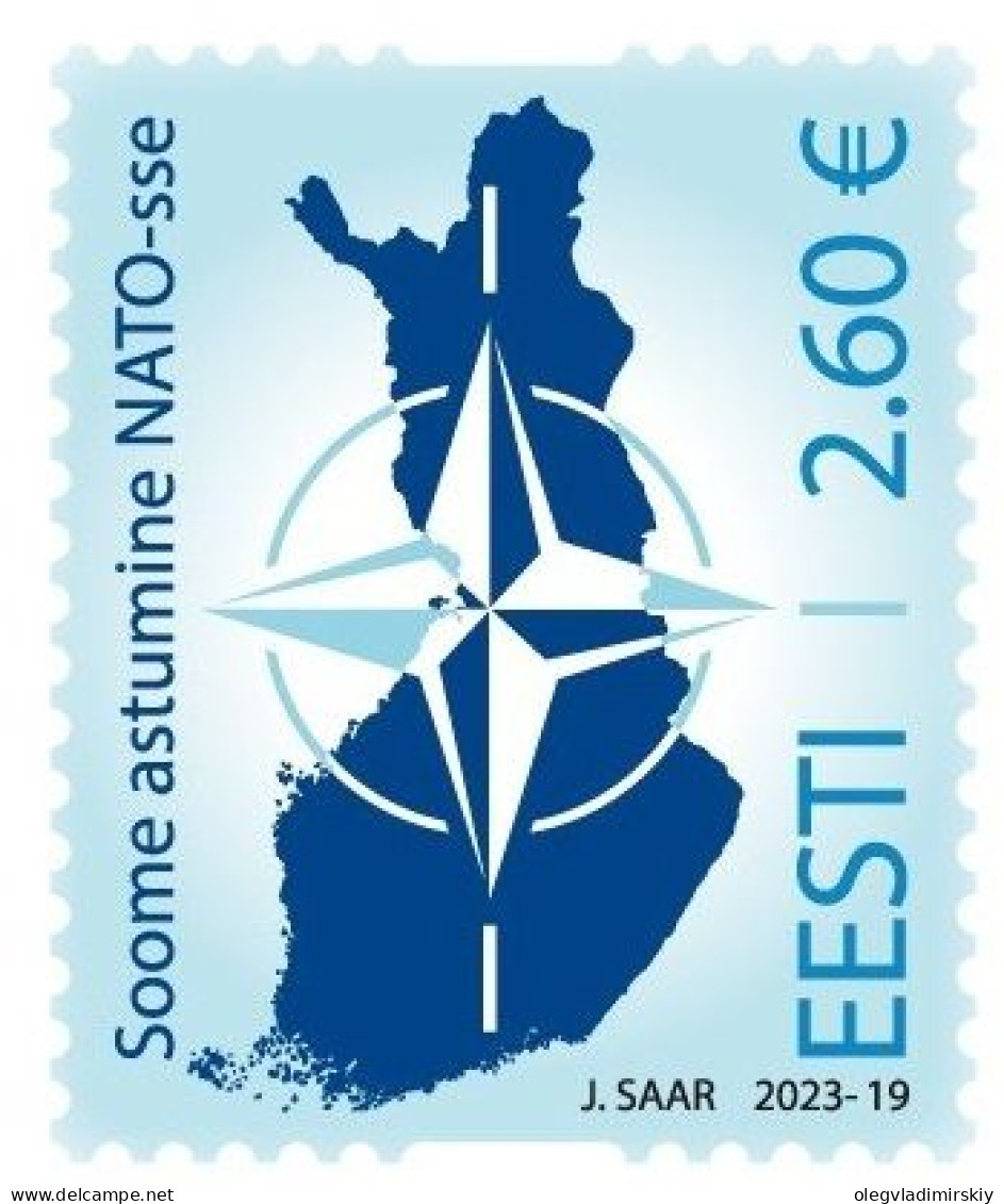 Estonia Estland 2023 Finland Joins NATO Stamp Mint - OTAN