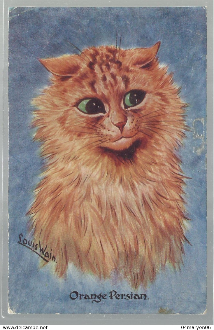 ***  1  X  LOUIS  WAIN  ***   -   ORANGE PERSIAN - Wain, Louis