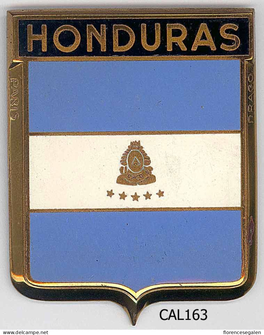 CAL163- PLAQUE CALANDRE AUTO - HONDURAS - Andere & Zonder Classificatie