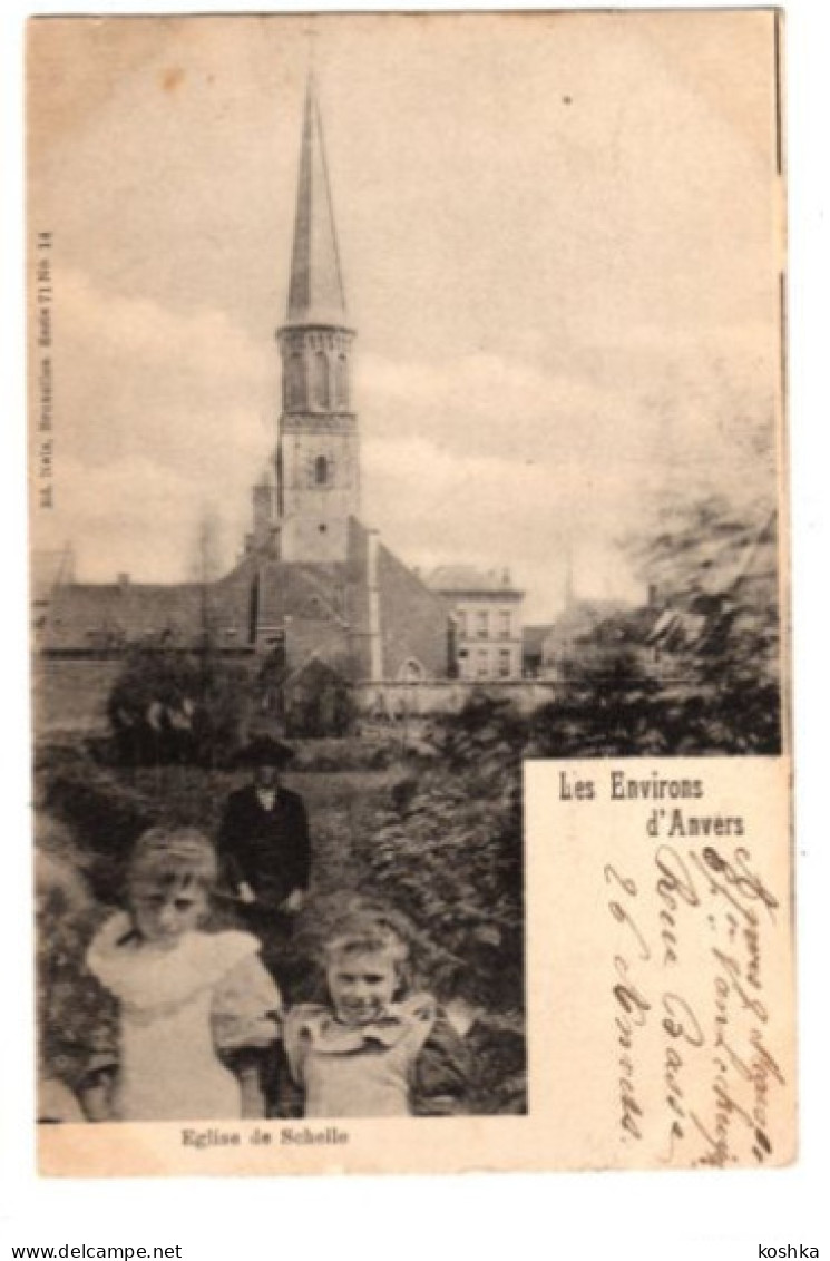 SCHELLE - De Kerk - église - Verzonden In1901 - Uitgave Nels Serie 71 No 14 - Afstempeling Anvers - Schelle