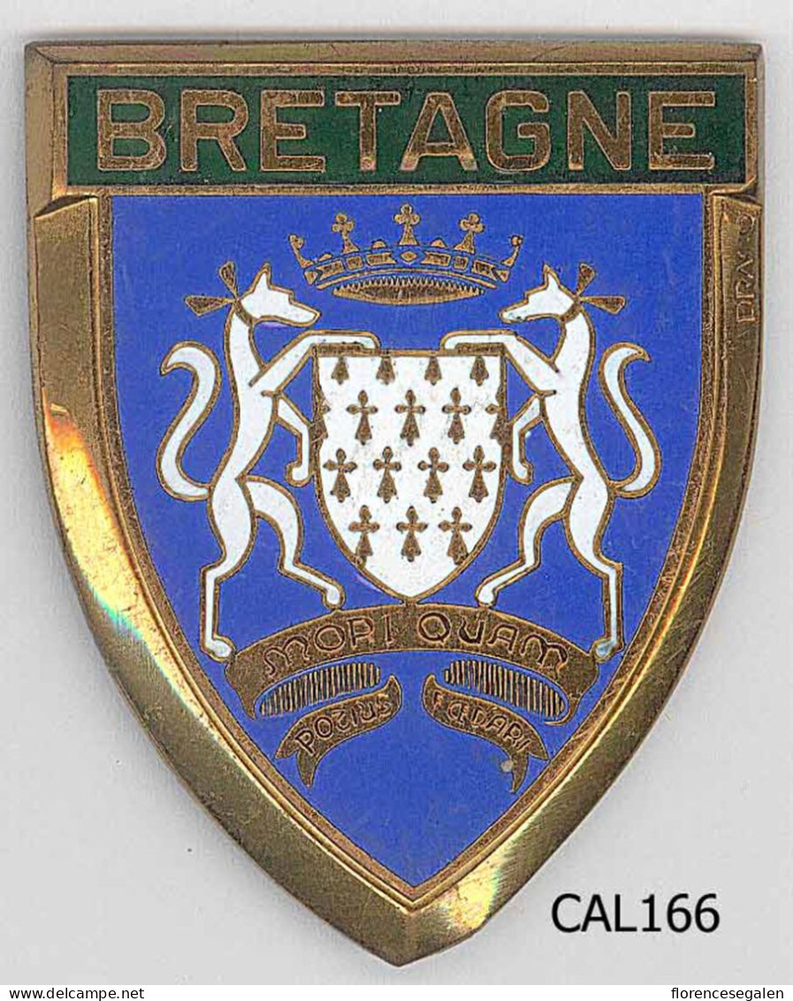 CAL166 - PLAQUE CALANDRE SCOOTER - BRETAGNE - Other & Unclassified