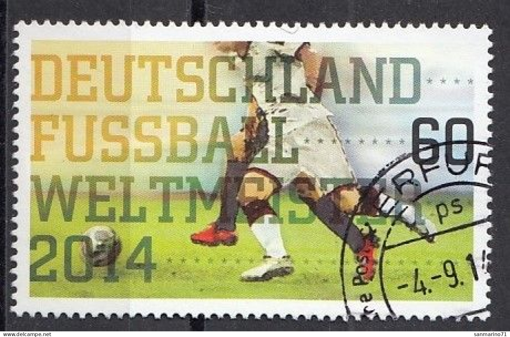 GERMANY Bundes 3095,used,falc Hinged - 2014 – Brazilië