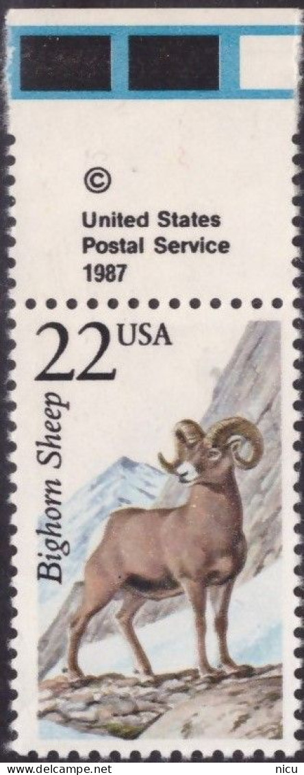 1987 - NORTH AMERICAN WILDLIFE - BIGHORN - Unused Stamps