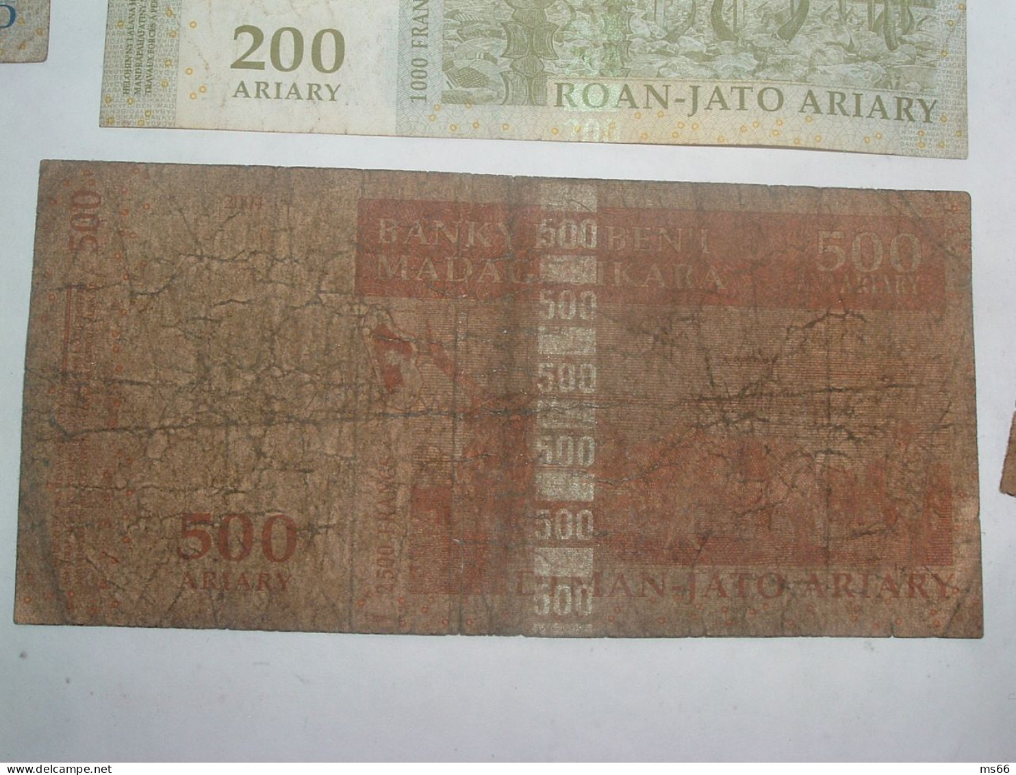 lot 10 BILLETS BANQUE MADAGASCAR, francs 1994 et Ariary malgache 2004, Afrique Océanie Monnaie