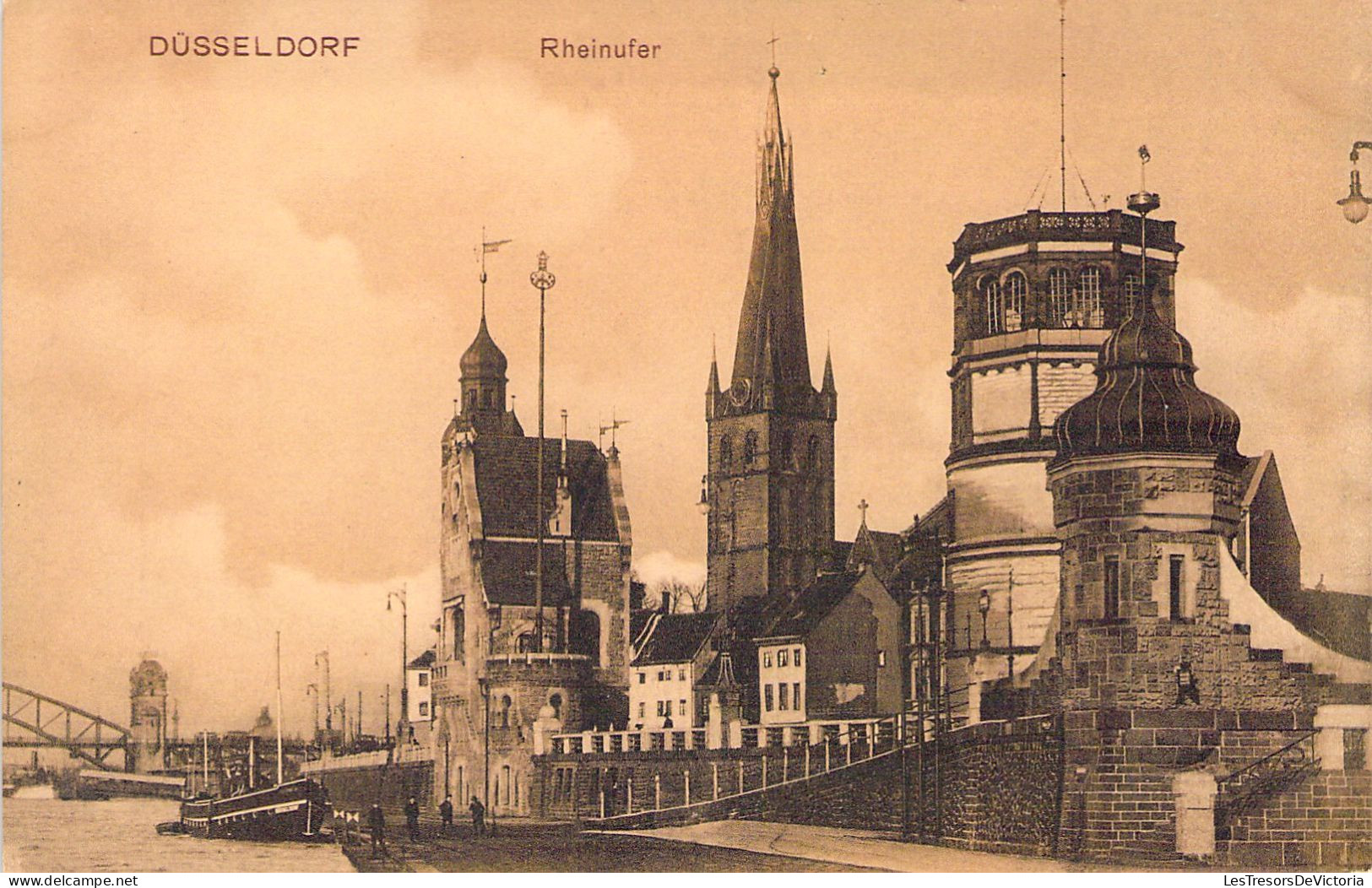 ALLEMAGNE - DUSSELDORF - Rheinufer - Carte Postale Ancienne - Sonstige & Ohne Zuordnung