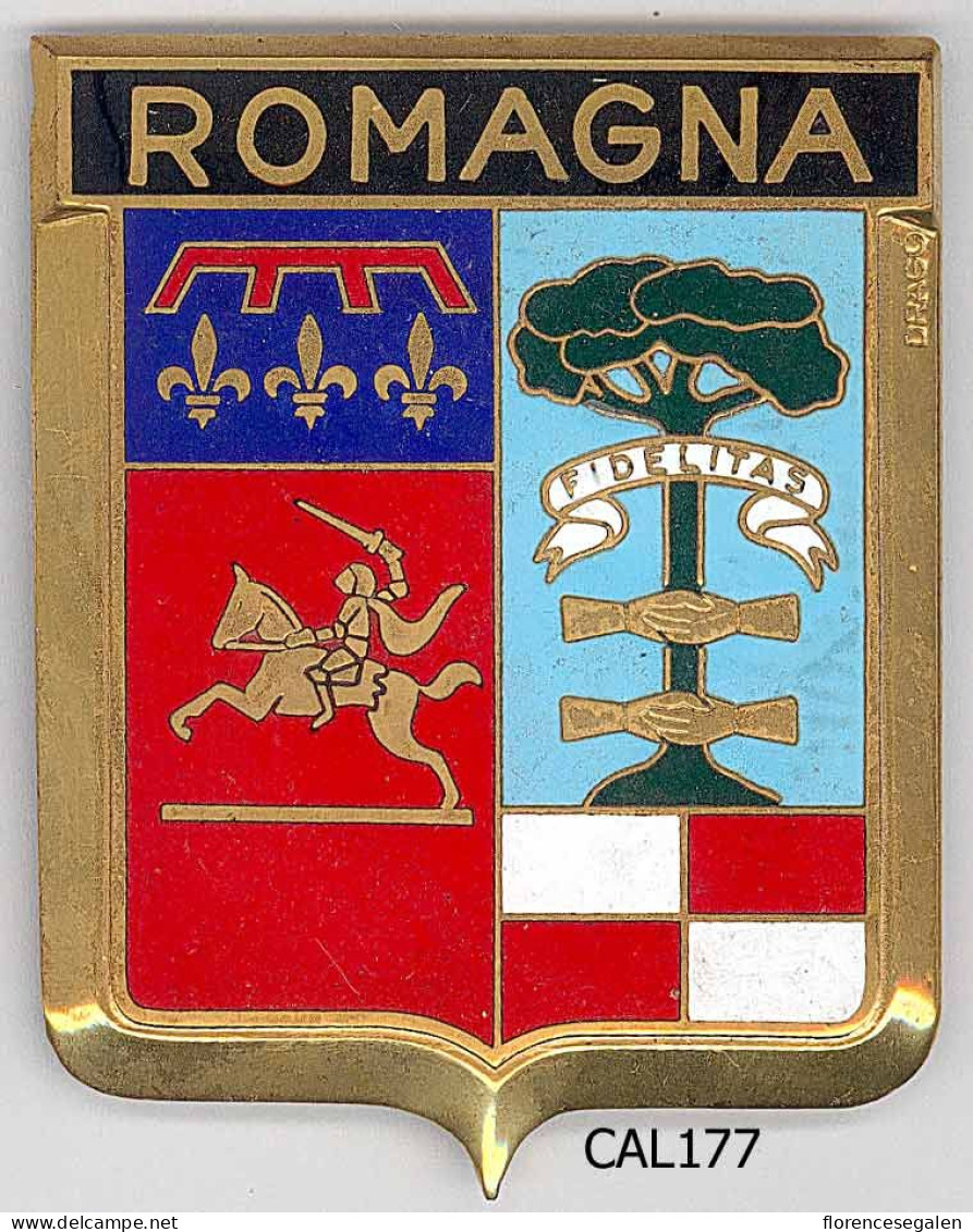 CAL177 - PLAQUE CALANDRE AUTO - ROMAGNA - Sonstige & Ohne Zuordnung