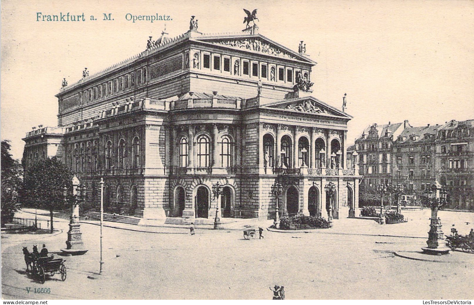 ALLEMAGNE - Frankfurt A M - Opernplatz - Carte Postale Ancienne - Other & Unclassified